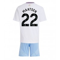 Maglia Calcio Aston Villa Ian Maatsen #22 Seconda Divisa Bambino 2024-25 Manica Corta (+ pantaloncini)